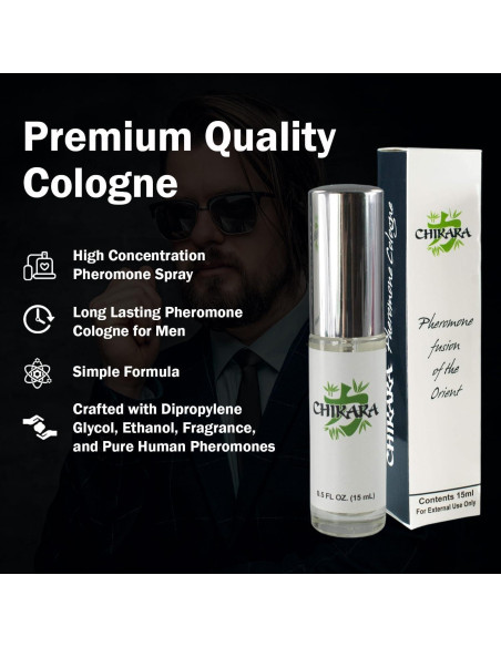 Colonia de Feromonas Chikara para Hombres - 3 x 15 ML