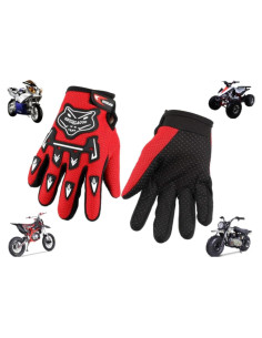 Guantes de Motocross para Niños MRS RED - 18 cm - Poliester