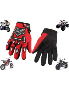 Guantes de Motocross para Niños MRS RED - 18 cm - Poliester 2