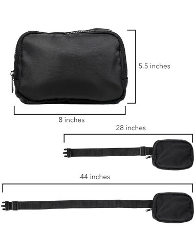 Bolso de Cintura Unisex Batman Chibi Cute Ajustable 20x14cm