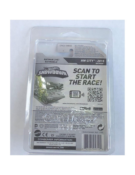 Hot Wheels Batmobile 2015 Mattel 16.5 cm Vehículo de metal