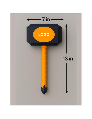 Martillo Thor Personalizado OU Sooner 31.75 cm con Base