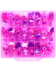 Contenedor de Almacenamiento Doble Lado HOME4 - Rosa - 48 Compartimentos - Sin BPA 2