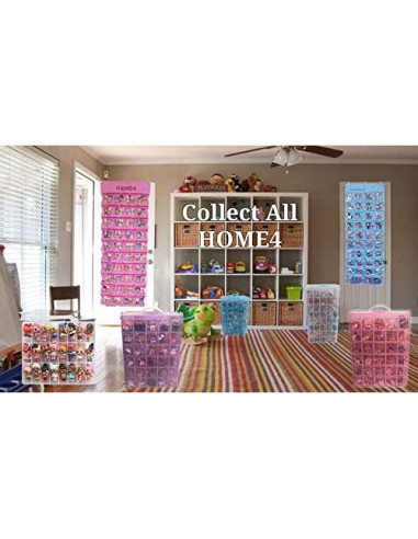 Contenedor de Almacenamiento Doble Lado HOME4 - Rosa - 48 Compartimentos - Sin BPA