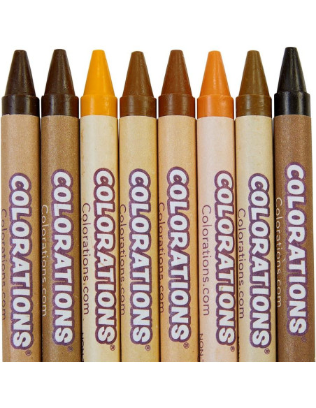 Crayones Multiculturales Colorations 12 Paquetes 8 Tonos Piel