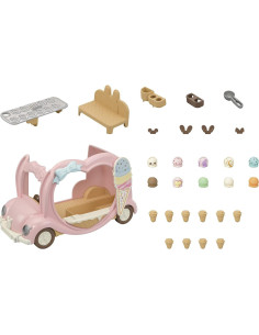 Camión de Helados Sylvanian 5651 con Accesorios y Banco 2