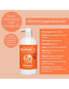 Aceite de Salmón 100% Puro Purecode 0.95 L para Perros y Gatos 2