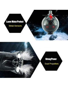 Submarino RC GoolRC 6CH Azul, Juguete Acuático para Niños 2