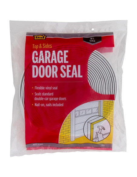 Sello de Vinilo M-D 9.14 m para Puerta de Garaje Blanco