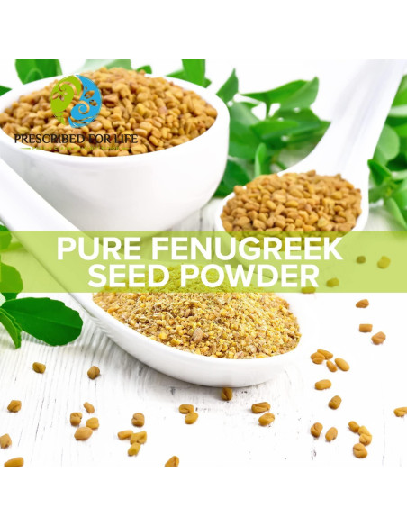 Polvo de Fenogreco 1kg Prescrito para la Vida - 50% Saponinas