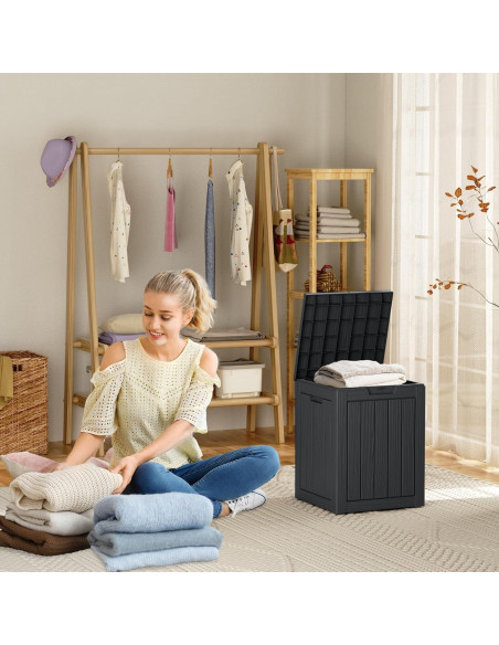 Caja de Almacenamiento PatioZen 106L Impermeable Negra