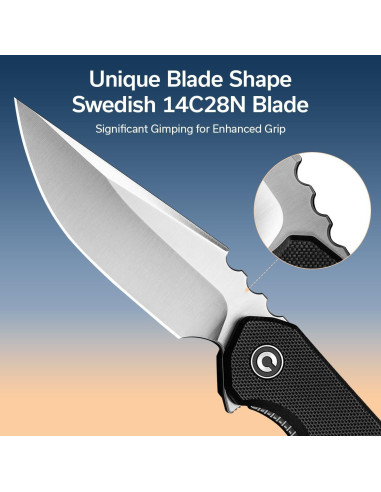 Cuchillo Plegable CIVIVI Bluetick C23050-1 8.81 cm 14C28N
