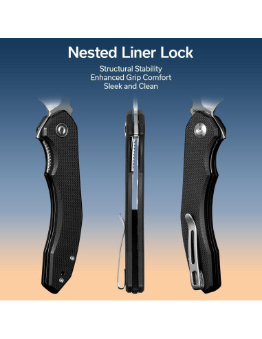 Cuchillo Plegable CIVIVI Bluetick C23050-1 8.81 cm 14C28N