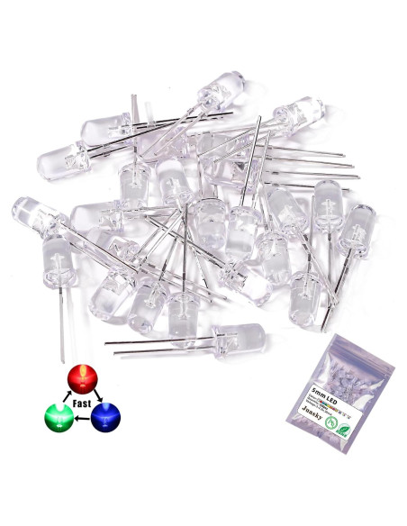 150 Diodos LED 5mm Juasky RGB para Proyectos DIY