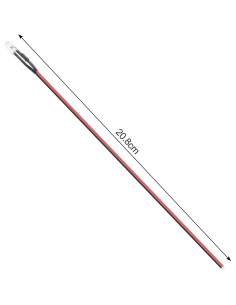 50 LEDs Pre Cableados 5mm ACEIRMC 12V Luz Roja 20cm 2