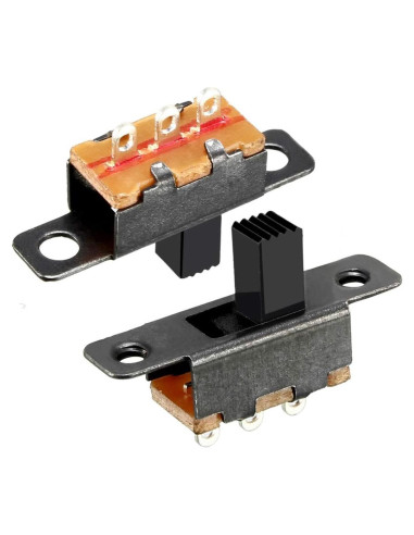 Interruptor Deslizante uxcell SPDT 6mm 2 Posiciones 3 Terminales