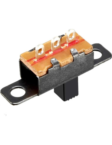 Interruptor Deslizante uxcell SPDT 6mm 2 Posiciones 3 Terminales