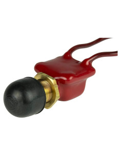 Interruptor de Botón Pulsador BEP 1001506 SPST 10A 36V Rojo