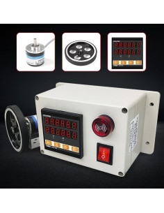 Contador Electrónico Digital XUFOPLY 300ppr con Rueda y Soporte 2