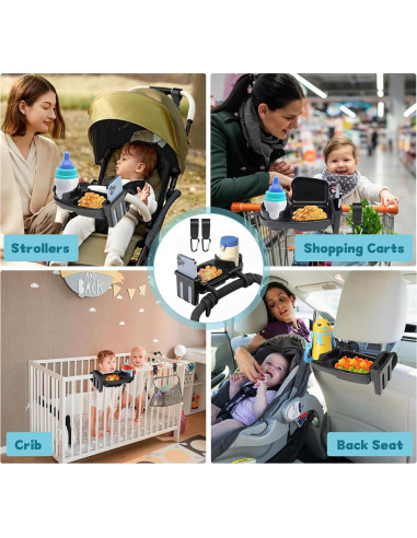 Bandeja de Snacks Universal NOTEZMATE para Cochecito 3 en 1