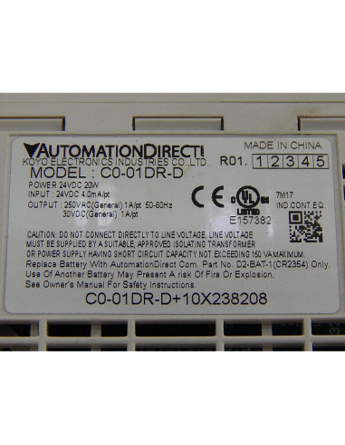 PLC Click Estándar Automation Direct 24VDC 8 Entradas 6 Salidas