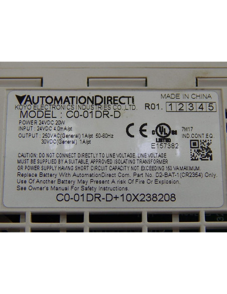 PLC Click Estándar Automation Direct 24VDC 8 Entradas 6 Salidas