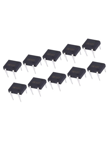 Rectificador de Puente Garosa DB107 1A 1000V 10 Piezas