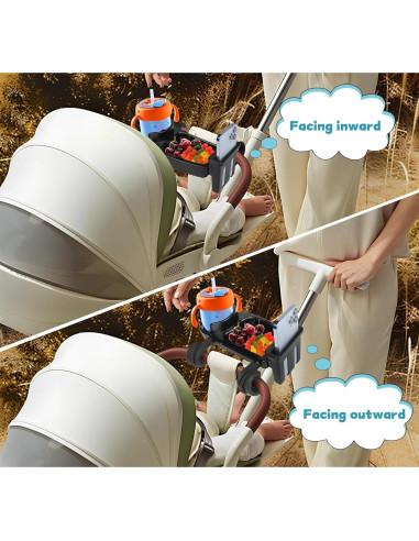 Bandeja de Snacks Universal NOTEZMATE para Cochecito 3 en 1