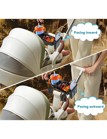 Bandeja de Snacks Universal NOTEZMATE para Cochecito 3 en 1