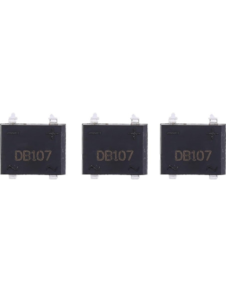 Rectificador de Puente Garosa DB107 1A 1000V 10 Piezas