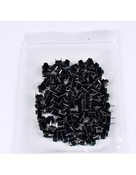 Interruptor Táctil 100pcs 6x6x5mm 12V JIQI 2 Pines On/Off