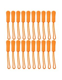 Tiradores de Cremallera de Reemplazo AUZPFRUM Naranja 20 Piezas