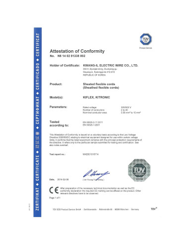 Cable Blindado 18AWG 3C KWANGIL 15.24m PVC para CNC