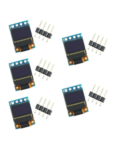 5PCS Pantalla OLED 0.42" (1.07 cm) Módulo LCD 72x40 4pin