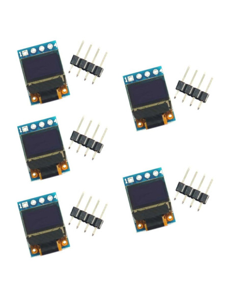 5PCS Pantalla OLED 0.42" (1.07 cm) Módulo LCD 72x40 4pin