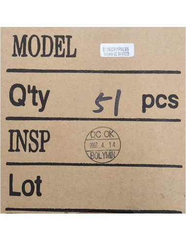 Pantalla OLED 16x2 DISPLAY BL1602AYPNEB