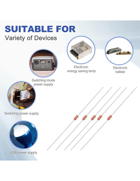 Termistores NTC MECCANIXITY 30 Pcs 100K-5% Vidrio -50 a 300C