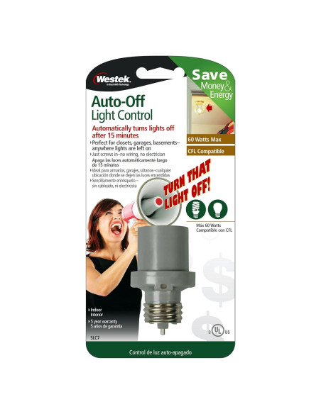 Control de Luz Automático Westek SLC7 60W Gris Resistente