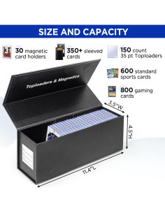 Caja de almacenamiento para tarjetas CollectHall 29.2x8.1x10.7cm 2