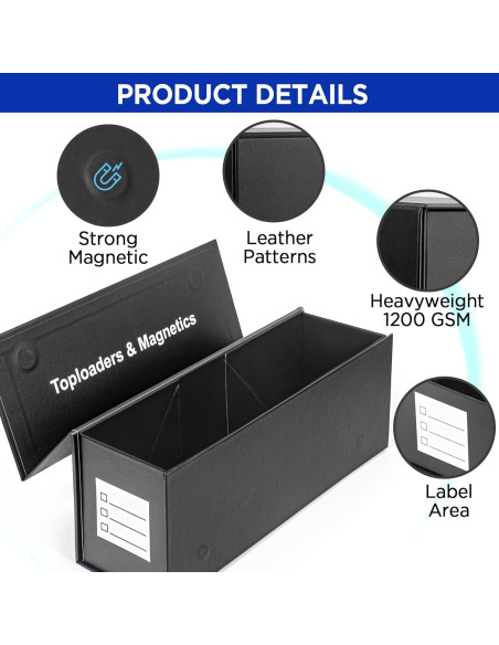 Caja de almacenamiento para tarjetas CollectHall 29.2x8.1x10.7cm