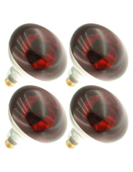 Bombilla Infrarroja R40 250W E26 130V 4 Unidades