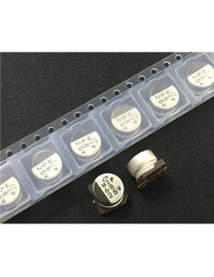 10 Capacitores Electrolíticos SMD 68uF 25V Bajo Impedancia 2