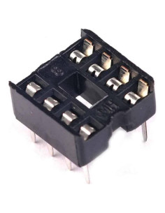 20 Piezas NE555 IC 555 y Zócalos DIP 8 Pines Genérico