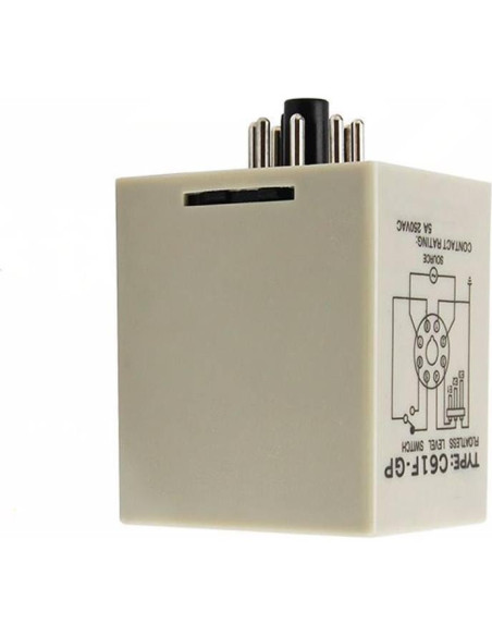 Interruptor de Nivel de Agua Genérico 220V 8 Pin Sin Flotador