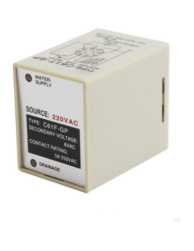 Interruptor de Nivel de Agua Genérico 220V 8 Pin Sin Flotador