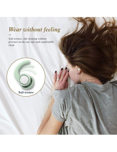 Tapones para Oídos Feralansi Silicona Reutilizables 2 Pares