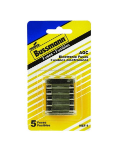 Juego de Fusibles Bussmann HEF-1 para Electrónica 5 Piezas