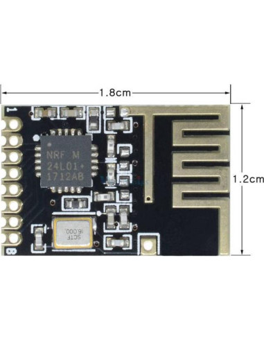Módulo Inalámbrico NRF24L01 2.4GHz SMD 5V Mejorado