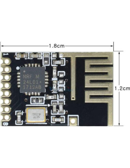 Módulo Inalámbrico NRF24L01 2.4GHz SMD 5V Mejorado