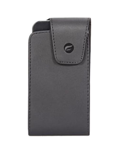 Funda de cuero negro Fonus con clip giratorio para LG
